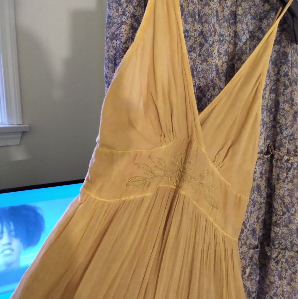 Buttercup colored summer dress